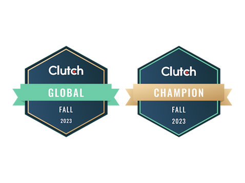 Honored as a Clutch Champion and Clutch Global